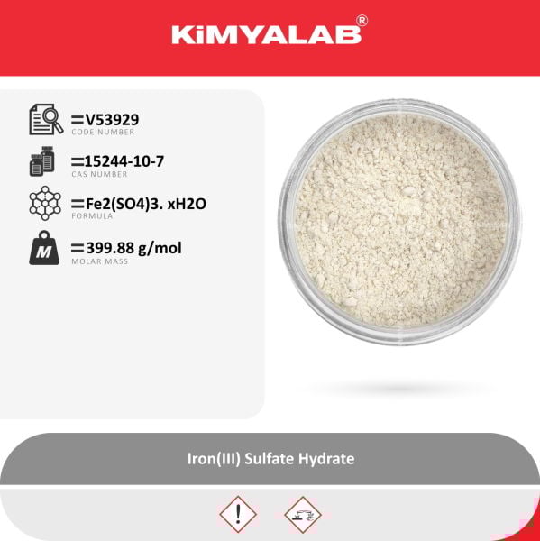Kimyalab Demir III Sülfat 500g - Iron III Sulfate Hydrate