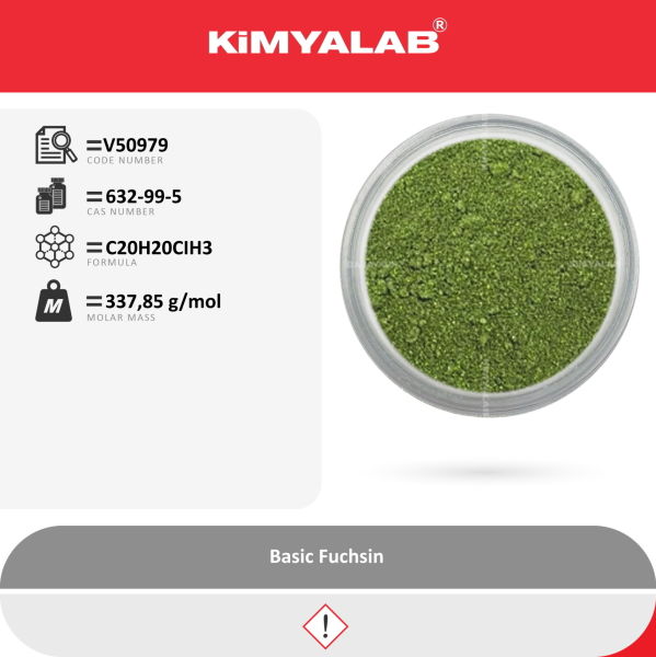 Kimyalab Bazik Fuksin 250g - Basic Fuchsin - For Microscopy