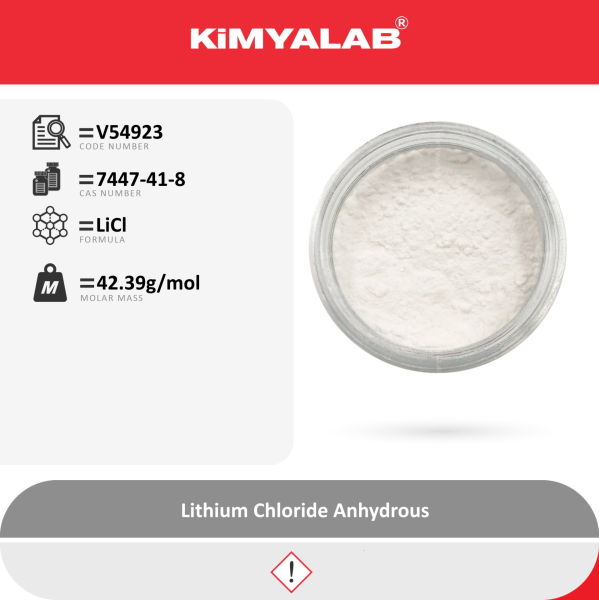 Kimyalab Lityum Klorür 100g -  Lithium Chloride  Anhydrous