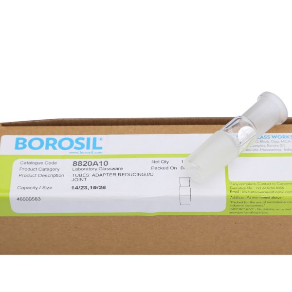 Borosil Cam Küçültme Adaptörü - Daraltma - 14/23-19/26