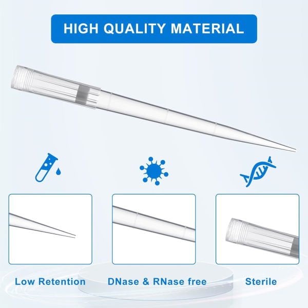 Borox Filtreli Pipet Ucu Steril 100-1000 µl - Uzun - 96 Adet-Paket