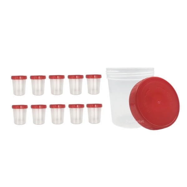 İdrar Numune Kabı 100ml - Pnömatik Steril Şişe 10 Adet
