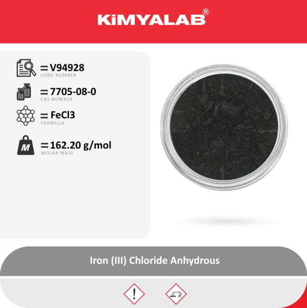 Kimyalab Demir III Klorür 5Kg - Iron III Chloride Anhydrous - HDPE Varil