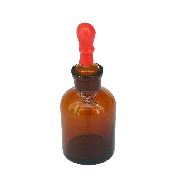 Borox Cam Damlatma Şişe 125 ml - Amber Damlalıklı Şişe 125cc