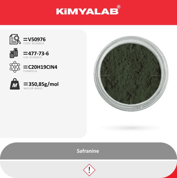 Kimyalab Safranin 250g Toz - Safranine For Microscopy