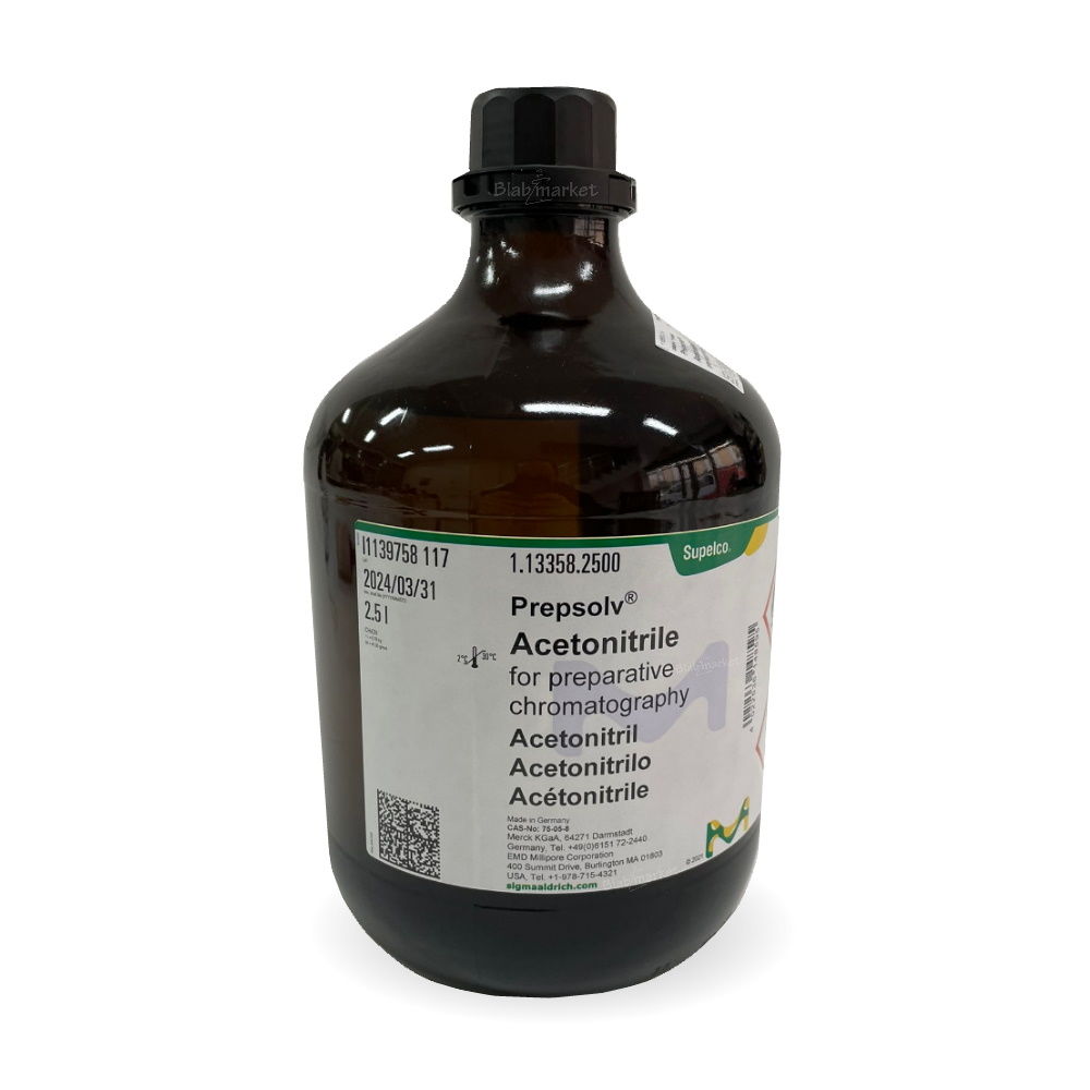 Merck 113358 Asetonitril 2.5L - Acetonitrile For Chromatog.