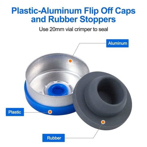 Borox Kapaklı Tıpalı Amber Cam Şişe 25ml - Flakon Şişe - 100 Adet Toptan