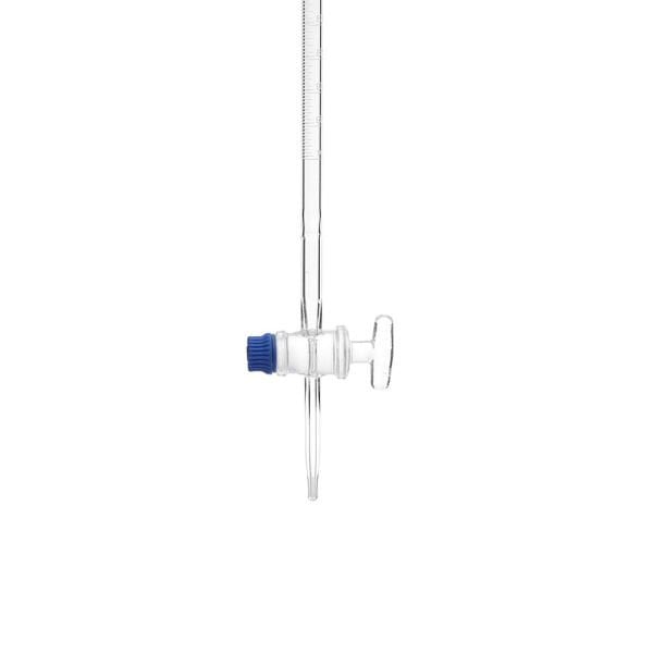 Borosil Cam Büret 10 ml 0.05ml Taksimat Cam Musluk - Class B