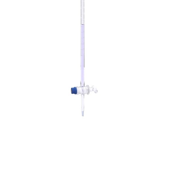 Borosil Cam Büret 10 ml 0.05ml Taksimat Cam Musluk - Class B