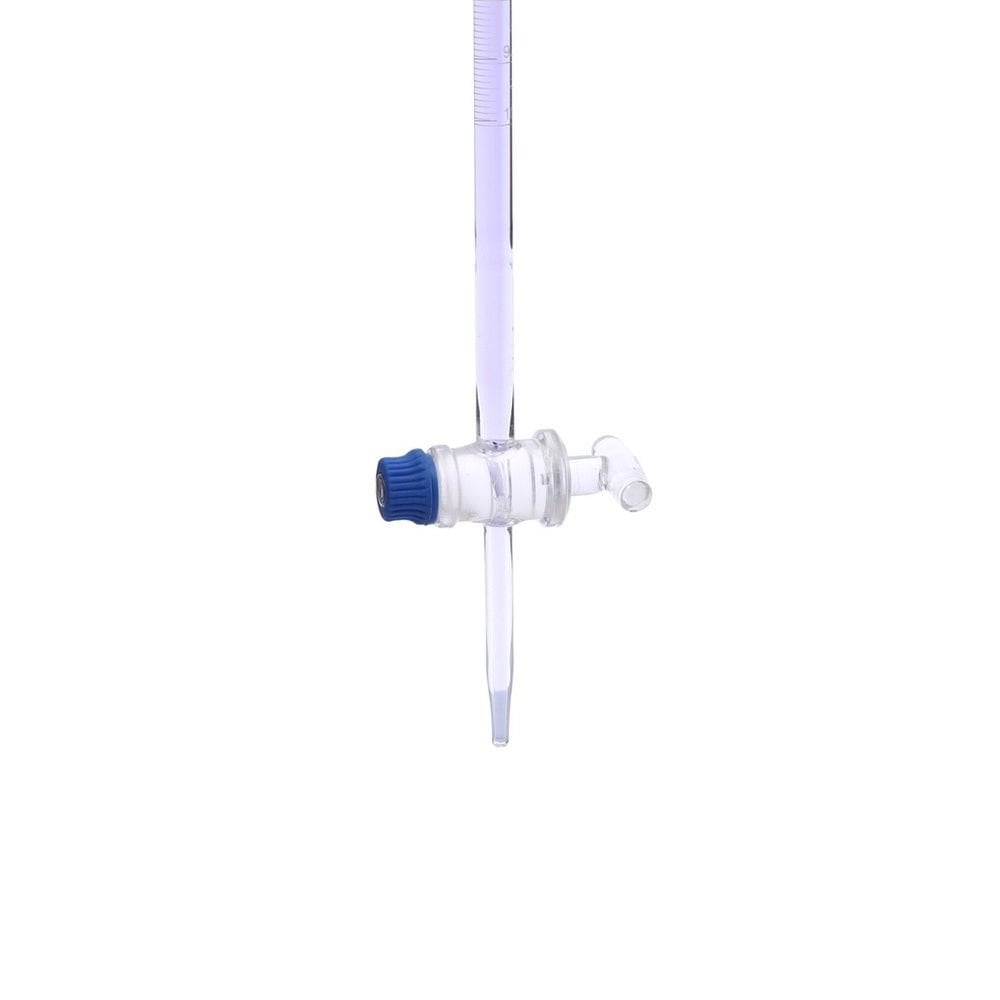 Borosil Cam Büret 10 ml 0.05ml Taksimat Cam Musluk - Class B