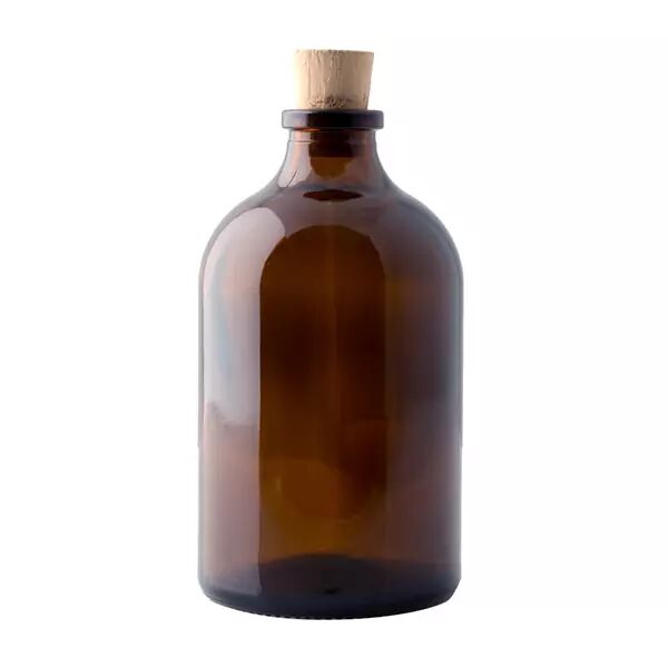 Borox Mantar Tıpalı Amber Cam Şişe - Mini Küçük Şişe 10 ml - Tıpalı Küçük Şişe 100 Adet/Paket