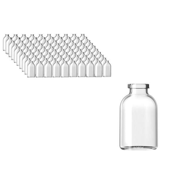 Borox Cam Şişe 25ml - Flakon Şişe 25cc - Vial 100Adet