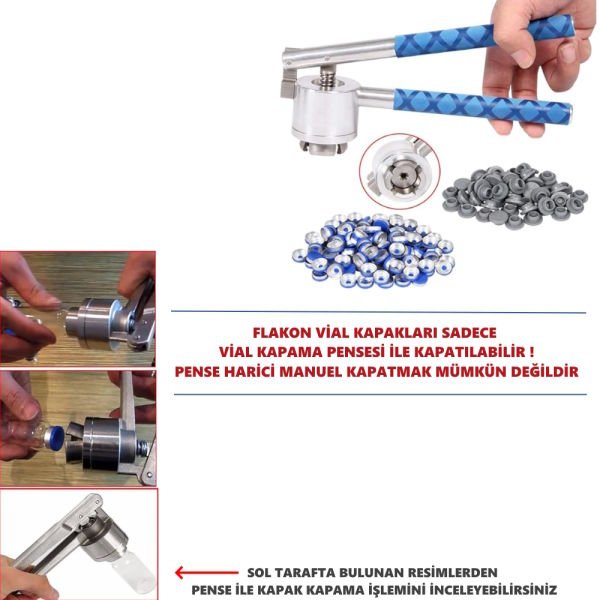 Borox Alüminyum Kapak 20mm Flakon Vial Kapağı Turuncu 100lü