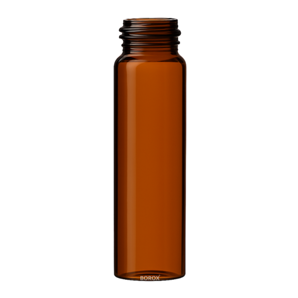 Borox Cam Vial 22 ml - Amber - Vida Boyun ND20 - 100 adet/paket