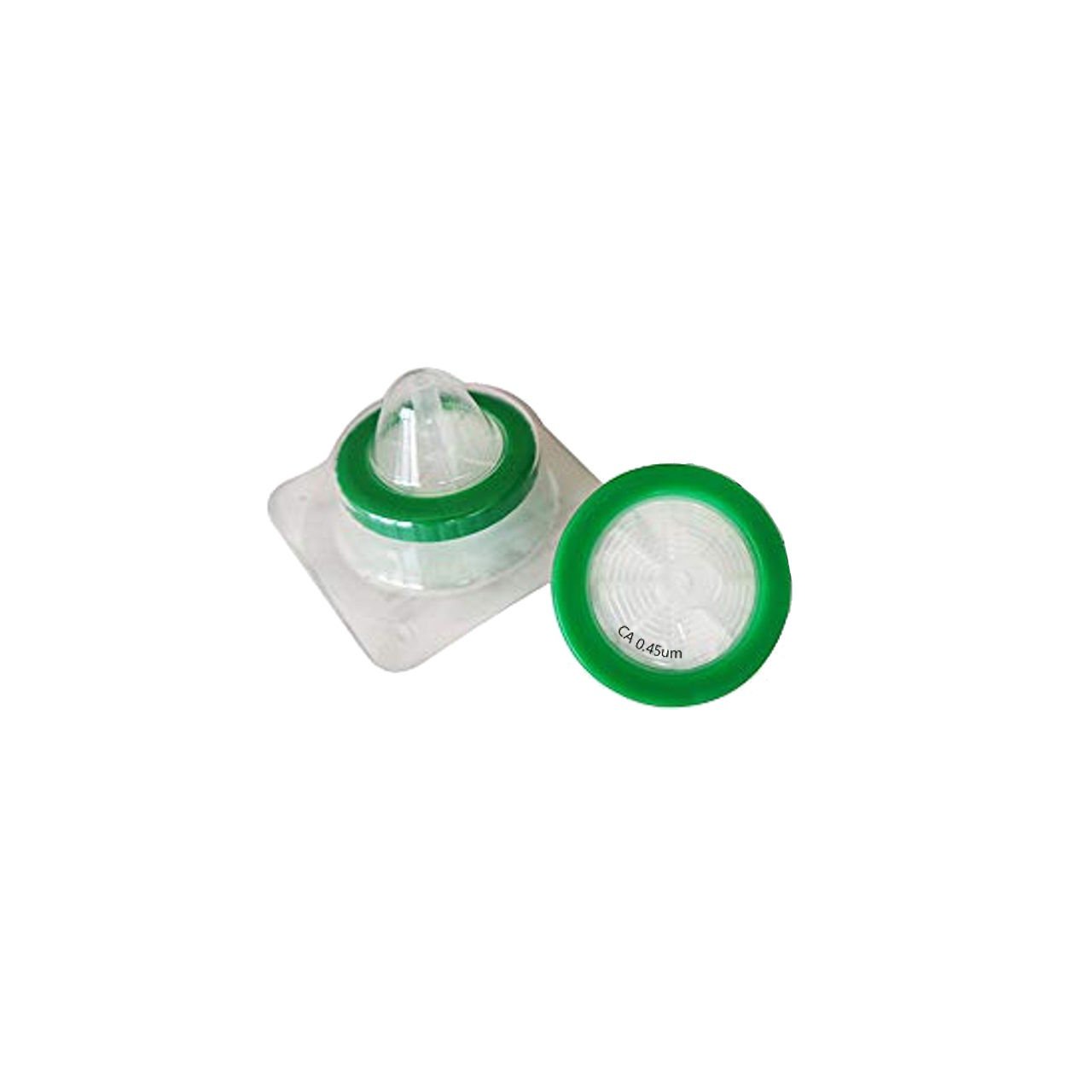 Borox Selüloz Şırınga Filtre - Steril 0.45µm - CA Syringe Filter - Yeşil - 50 Adet