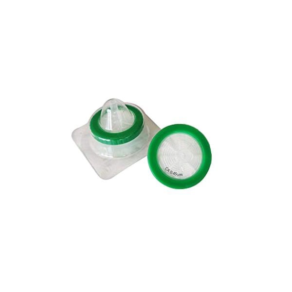 Borox Selüloz Şırınga Filtre - Steril 0.45µm - CA Syringe Filter - Yeşil - 50 Adet