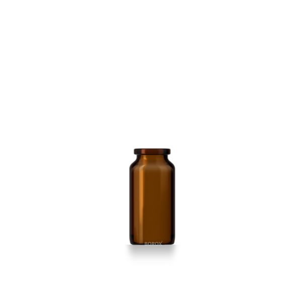 Borox Amber Cam Şişe 10ml - Crimp Vial ND20 - Dibi Düz - 100 Adet Toptan