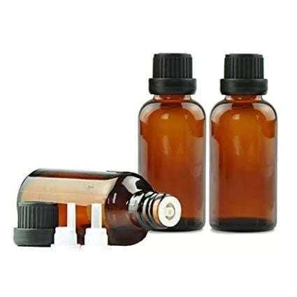 Borox Cam Damlatma Şişe 30 ml - Amber Damlalıklı Şişe 30 cc - 100 Adet Toptan