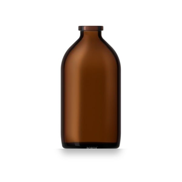 Borox Amber Cam Şişe 100ml - Flakon Şişe 100cc - 100Adet