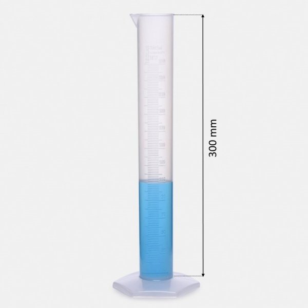 Isolab Plastik Mezür 250 ml - Uzun form Kabartma Skala