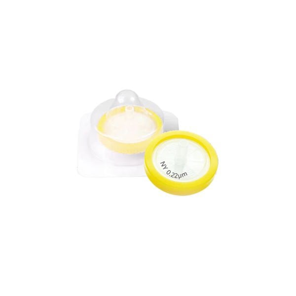 Borox Naylon Şırınga Filtre - Steril 0.22µm - Nylon Syringe Filter - Sarı - 50 Adet