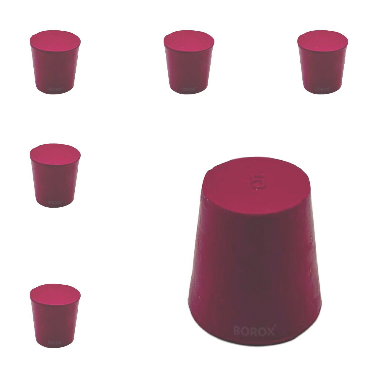 Borox Kauçuk Tıpa No 5 - 17,5x22,5x23mm - 5Adet