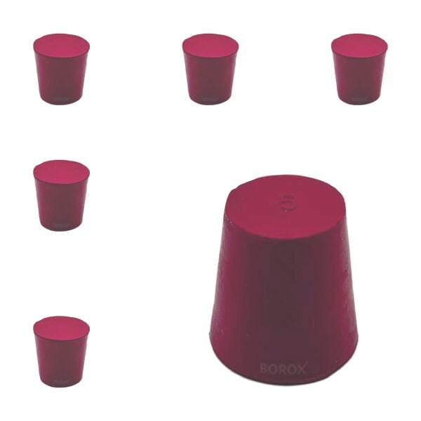 Borox Kauçuk Tıpa No 5 - 17,5x22,5x23mm - 5Adet