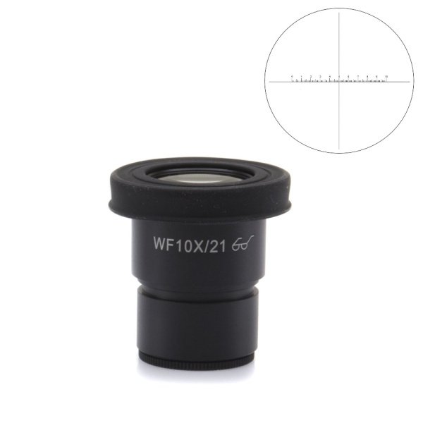 Optika ST-084 WF10x/21 Mikrometrik Skalalı Oküler - Stereo Mikroskop İçin