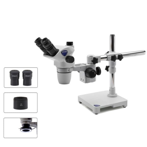 OPTIKA SZX Serisi Trinoküler Stereo Mikroskop 180x Büyütme - Stereo Zoom Mikroskobu