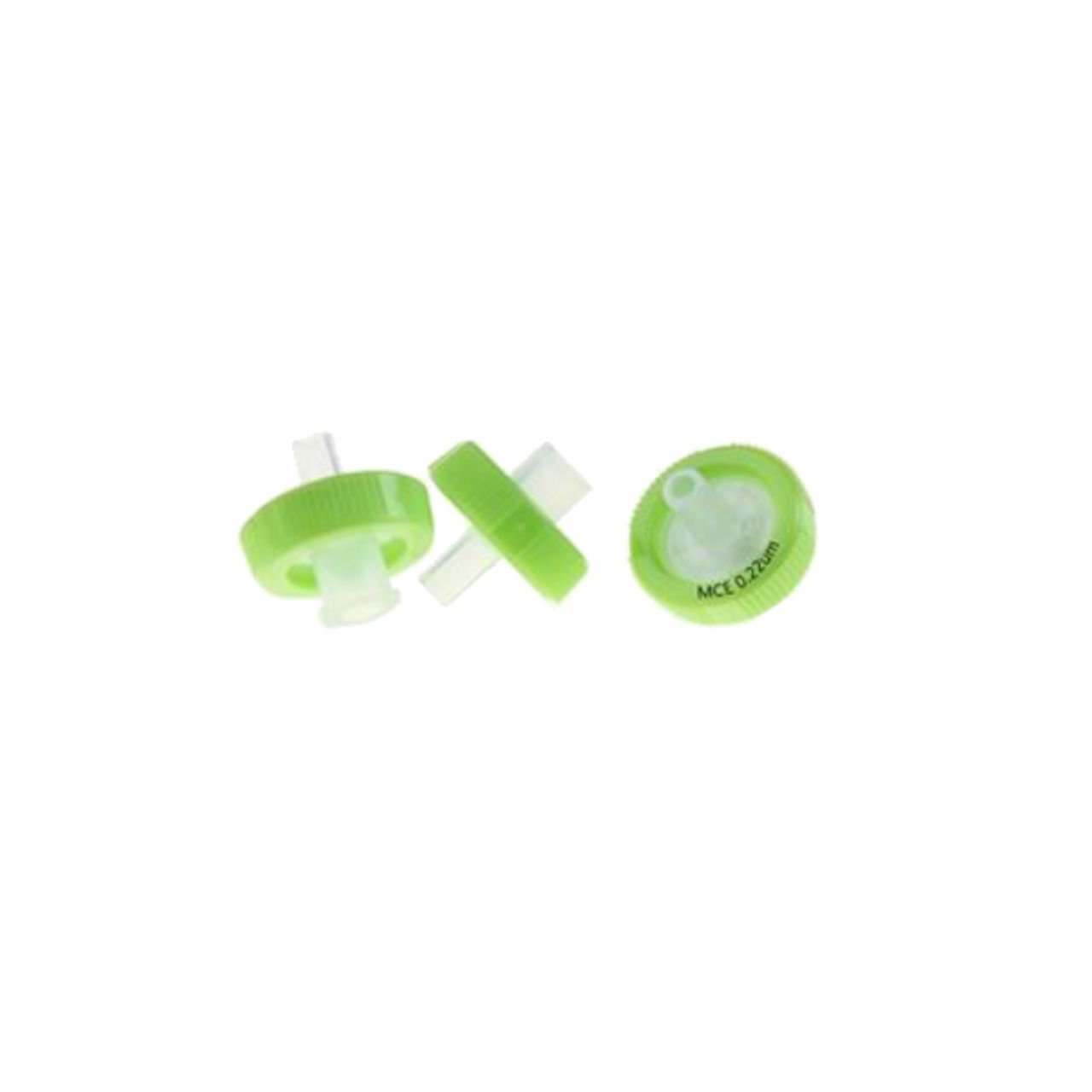 Borox Selüloz Şırınga Filtre - Non Steril 0.22µm - MCE Syringe Filter - Yeşil - 100 Adet