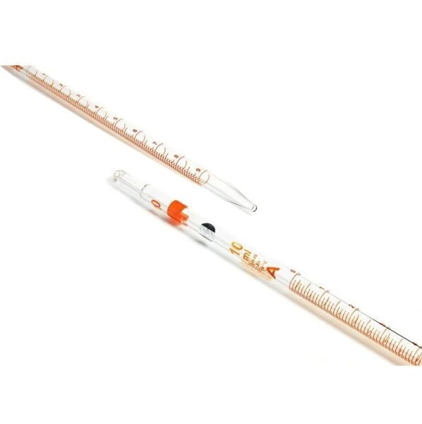Borosil Cam Dereceli Pipet 10 ml - Serolojik Pipet - Class A