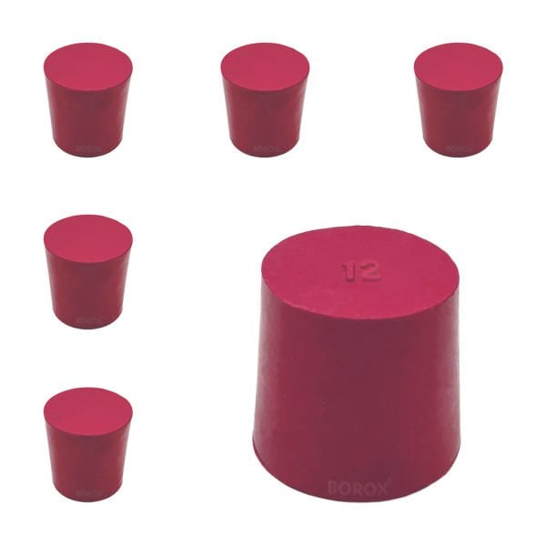 Borox Kauçuk Tıpa No 12 - 30x34,5x34,5mm - 5Adet