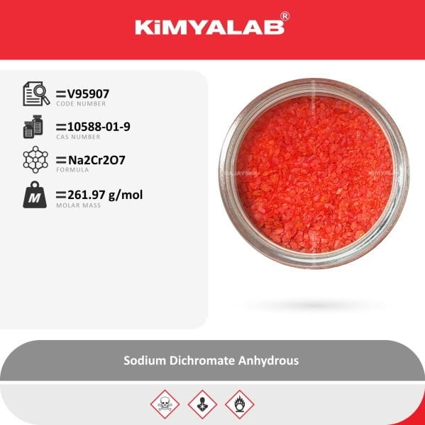 Kimyalab Sodyum Dikromat 1 kg - Sodium Dichromate Anhydrous