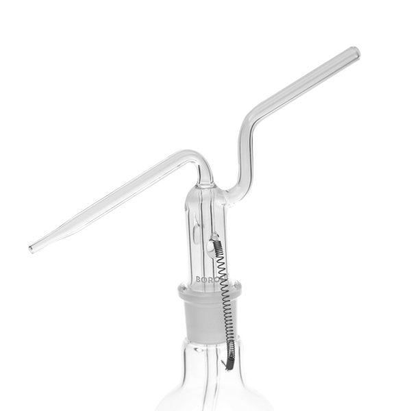 Borosil Cam Piset 1000 ml - Yıkama Şişesi - Şilifli Balon
