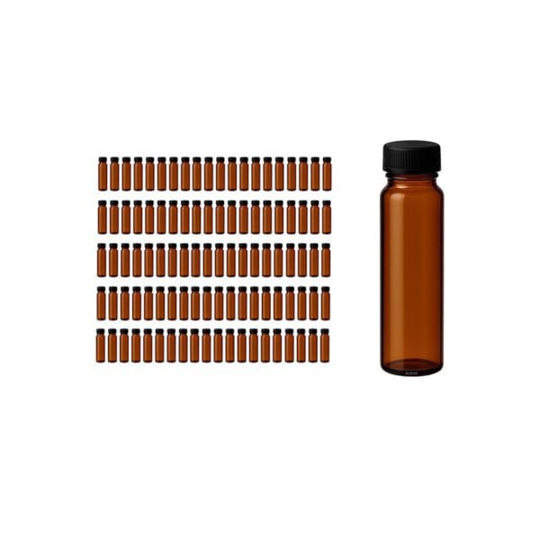 Borox Cam Vial 22 ml - Amber - Vida Boyun ND20 - 100 adet/paket