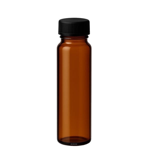 Borox Cam Vial 22 ml - Amber - Vida Boyun ND20 - 100 adet/paket
