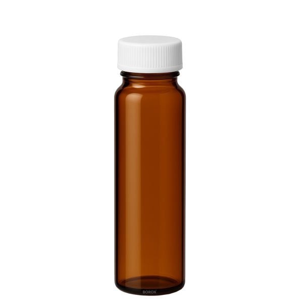 Borox Cam Vial 22 ml - Amber - Vida Boyun ND20 - 100 adet/paket