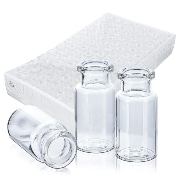 Borox Cam Vial 22 ml - Şeffaf - Vida Boyun ND20 - 100 adet/paket