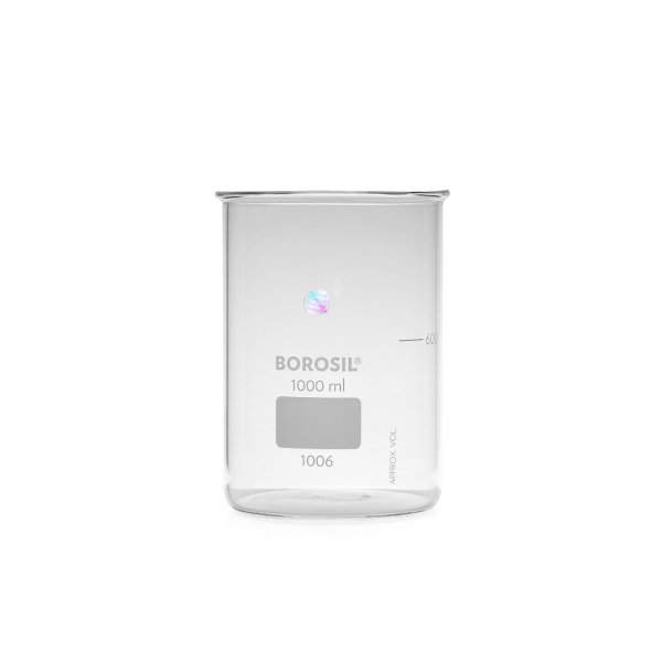 Borosil Cam Beher 1000 ml - Tablet Parçalama Cihazına Uygun