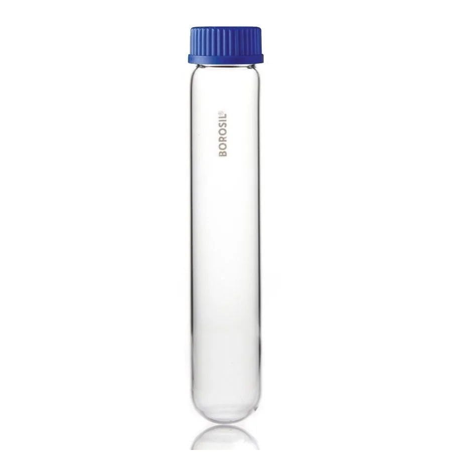 Borosil Cam Deney Tüpü 38x200 mm - Kapaklı Test Tüpü 1 Adet