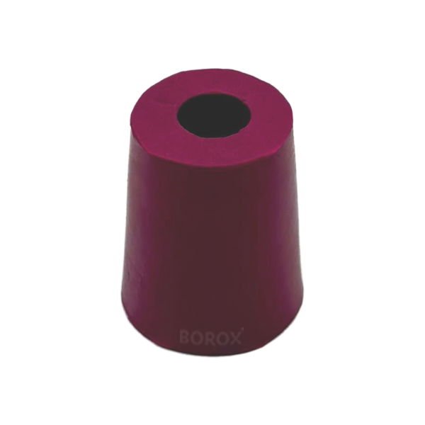 Borox Kauçuk Tıpa Delikli No 2 - 13x16,5x20mm NS 14/23 - 5Adet