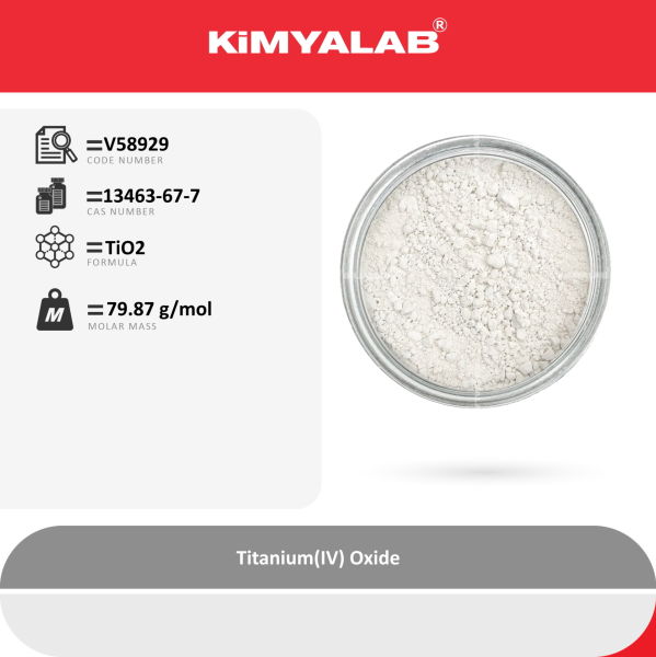 Kimyalab Titanyum Dioksit - Titanium IV Oxide - 5 Kg-HDPE Varil