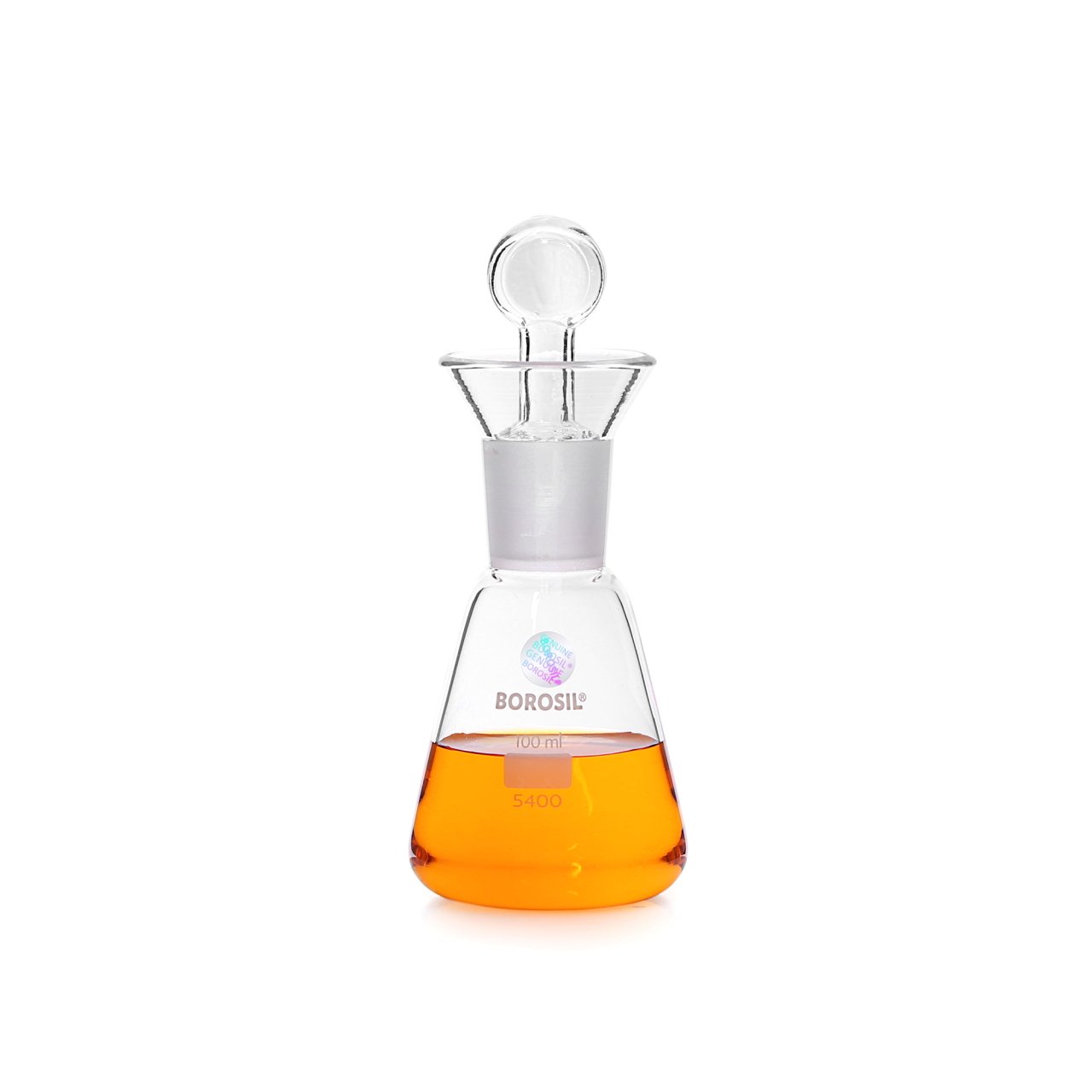 Borosil Cam Erlen 100 ml - İyot Erleni Cam Kapaklı NS24/29