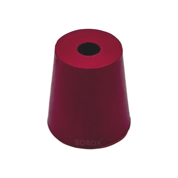 Borox Kauçuk Tıpa Delikli No 5 - 17,5x22,5x23mm - 5Adet