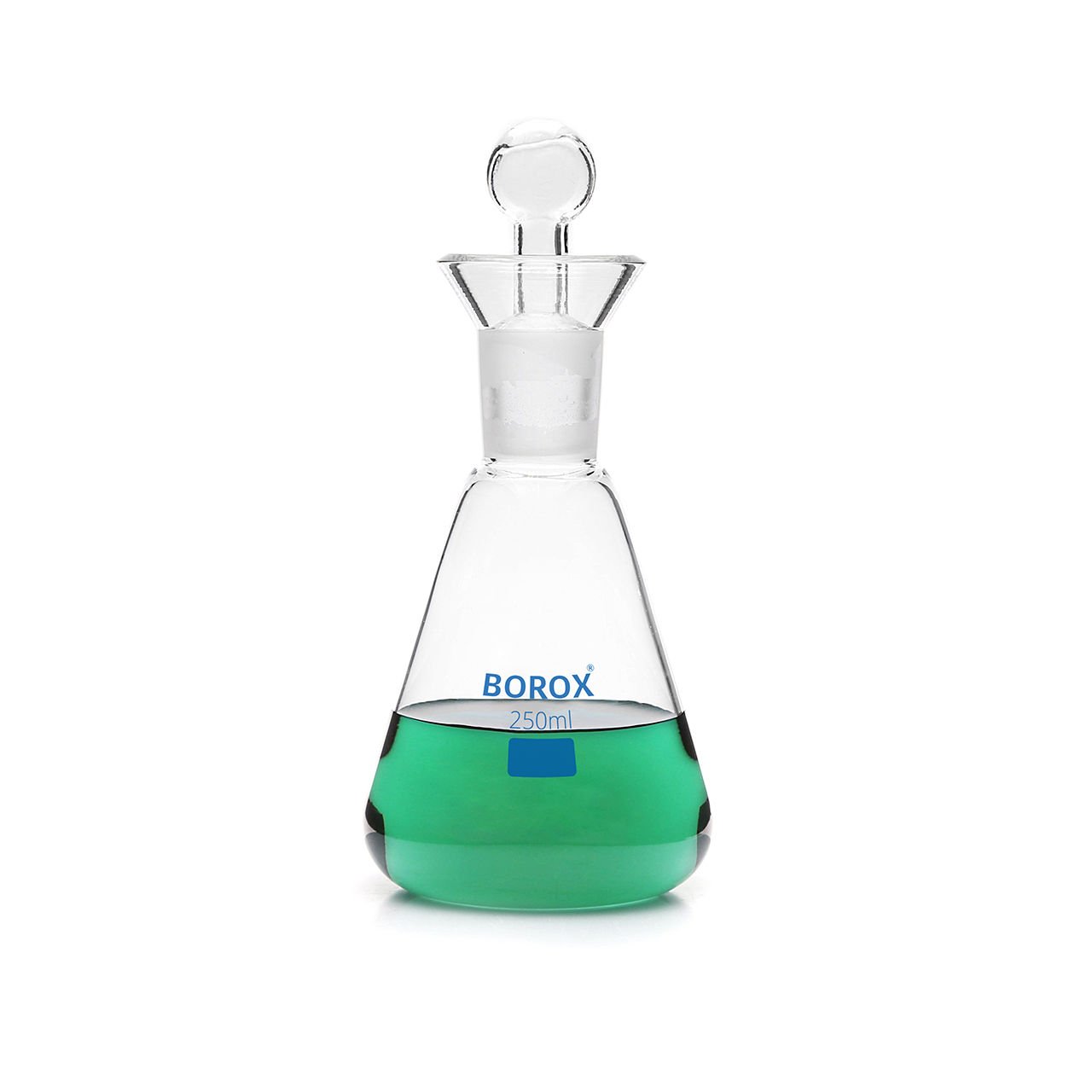 Borox Cam Erlen 250 ml - İyot Erleni Cam Kapaklı NS24/29