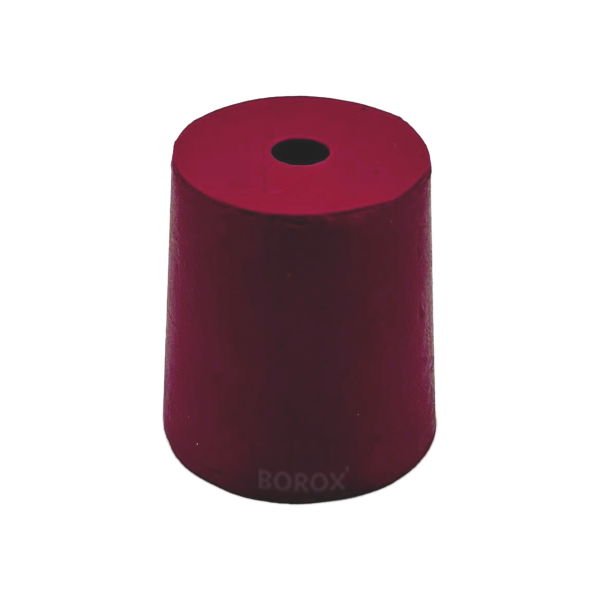 Borox Kauçuk Tıpa Delikli No 10 - 26x30x33mm NS 29/32 - 5Adet
