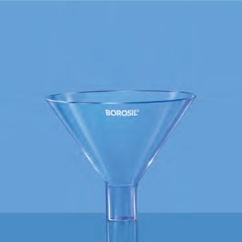 Borosil Cam Huni 250 mm - Geniş Ağızlı Huni - Toz Hunisi