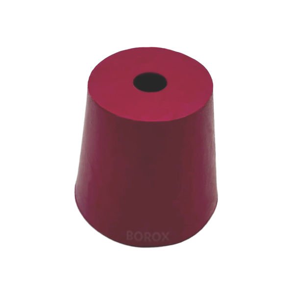 Borox Kauçuk Tıpa Delikli No 13 - 31x38,5x37mm NS 34/35 - 5Adet