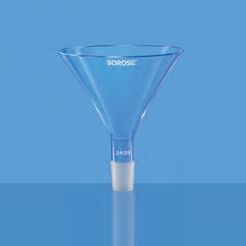 Borosil Cam Huni 250 mm - Geniş Ağızlı Huni - 29/32 Şilifli
