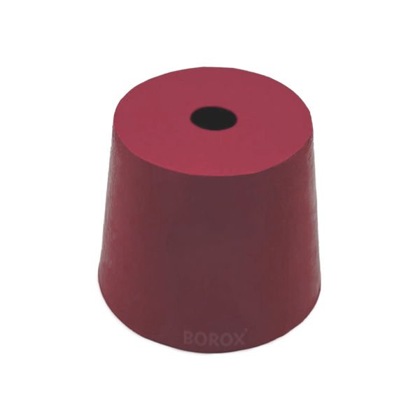 Borox Kauçuk Tıpa Delikli No 17 - 40x49,5x40,5mm NS 45/40 - 5Adet